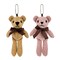 Wrapables Plush Teddy Bear Keychain Bag Charm, Stuffed Animal Doll Accessories (Set of 2)